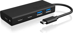 ICY BOX IB-HUB1426-CPD USB-C (USB 3.2 Gen 2) multiport hub 4 poorten Zwart