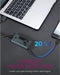 ICY BOX IB-HUB1454-C31 USB 3.2 Gen 1 (3.1 Gen 1) Type-C 10000 Mbit/s Blauw, Grijs