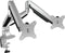 ICY BOX IB-MS504-T Monitor-tafelbeugel 2-voudig 25,4 cm (10) - 81,3 cm (32) Kantelbaar, In hoogte verstelbaar, Zwenkbaar, Draaibaar
