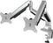 ICY BOX IB-MS504-T Monitor-tafelbeugel 2-voudig 25,4 cm (10) - 81,3 cm (32) Kantelbaar, In hoogte verstelbaar, Zwenkbaar, Draaibaar