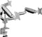 ICY BOX IB-MS505-T Monitor-tafelbeugel 3-voudig 25,4 cm (10) - 81,3 cm (32) Draaibaar, In hoogte verstelbaar, Kantelbaar, Zwenkbaar