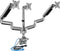 ICY BOX IB-MS505-T Monitor-tafelbeugel 3-voudig 25,4 cm (10) - 81,3 cm (32) Draaibaar, In hoogte verstelbaar, Kantelbaar, Zwenkbaar