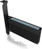 ICY BOX IB-PCI214M2-HSL, PCIe-Karte, 1x M.2 PCIe (NVMe) SSD zu PCIe 4.0 x4 über M-Key So 1 poort PCI Express x4 adapter