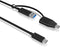 ICY BOX USB-kabel USB 3.2 Gen2 (USB 3.1 Gen2) USB-C stekker, USB-A stekker 1.00 m Zwart 60837