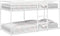 vidaXL - Stapelbed - zonder - matras - 75x190 - cm - staal - wit