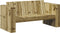 vidaXL - Tuinbank - 2-Zits - 134x60x62 - cm - Behandeld - Grenenhout