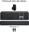 Logitech MX Keys S Combo for Mac - Draadloos Toetsenbord en Muis - Azerty FR - Space Gray