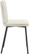 vidaXL - Eetkamerstoelen - 2 - st - fluweel - crèmekleurig