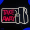 Neon Lamp - Take Away - Restaurant - Dimbaar - Incl. Ophanghaakjes - Neon Sign - Neon Verlichting - Neon Led Lamp - Wandlamp