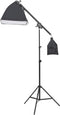 vidaXL - Fotostudioset - met - verlichtingsset - en - achtergrond