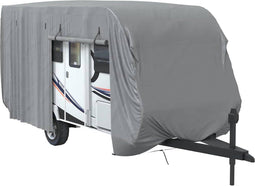 vidaXL - Caravanhoes - 610x250x220 - cm - vliesvlies - grijs