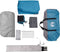 vidaXL - Tunneltent - voor - gezin - 8-persoons - waterdicht - blauw