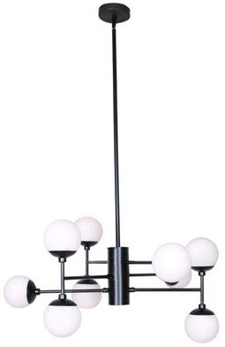 Plafondlamp DKD Home Decor Kristal Zwart (76.2 x 76.2 x 40.64 cm)