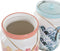 Tin DKD Home Decor Dolomite Hemelsblauw Koraal Mediterrane 15 x 15 x 22 cm (2 Stuks)