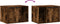 vidaXL - Kattenbakkast - 60x40x40 - cm - bewerkt - hout - gerookt - eikenkleurig