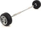Muscle Power Vaste Halterstang - 30 kg - Rubber - Zwart Zilver