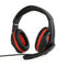 Gembird GHS-03 - PC-headset - Draad - 3.5mm Jackplug - Rood Zwart