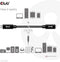 Club 3D CAC-1531 - USB Gen1 Type-C Verlengkabel 5Gbps 60W 4K 1m - Zwart