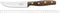 Robert Herder KS Steakmes - RVS - Fijne Kartel - Lemmet 13 cm - Heft Walnotenhout