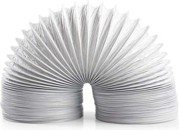 Nedis DRHO100WT60 - PVC Luchtafvoerslang 100 mm - 6.00 m - Geschikt voor wasdrogers en luchtafvoersystemen - Wit