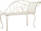 vidaXL - Chaise - longue - 128 - cm - metaal - antiekwit