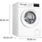 Bosch WAN2827YFG - Wasmachine - 1400 rpm - 8 kg - Iron Assist - Energielabel A - Wit