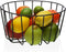 Fruitschaal Versa Zwart Metaal Keramisch Staal 26 x 13 x 26 cm