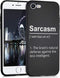 iMoshion Hoesje Geschikt voor iPhone SE (2022) / SE (2020) / 8 / 7 Hoesje Siliconen - iMoshion Design hoesje - Zwart / Sarcasm