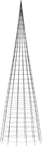 vidaXL - Lichtkegel - aan - vlaggenmast - 3000 - meerkleurige - LED's - 800 - cm