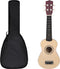 vidaXL - Ukuleleset - met - tas - voor - kinderen - sopraan - 21'' - lichthoutkleurig