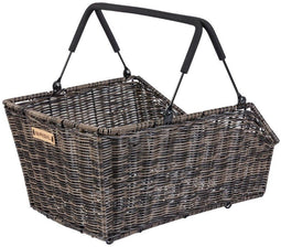 Basil Cento Rattan Look MIK - Achtermand 22 Liter - Weersbestendig - Nature Bruin