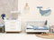 Bopita Fenna Bedbank - 70x140 cm. - Wit/Naturel