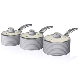Swan SWPS3020GRN Retro Cookware Set - Grey