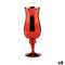 Kaarshouder Kristal Rood 13,5 x 35 x 13,5 cm (6 Stuks)