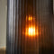 Riviera Maison Windlicht Bruin - Leighton Gekleurd Glas - Glas - (ØxH) 35x53