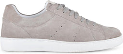 PS Poelman BARI - Lage Suède Sneakers met Witte Zool - Licht Grijs - Maat 42