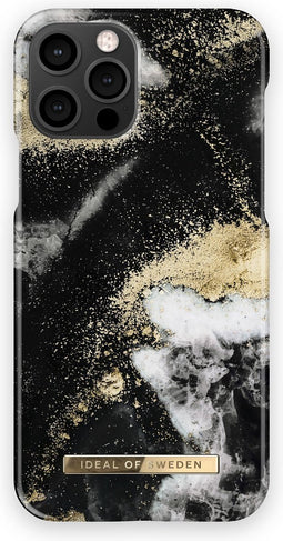 iDeal of Sweden - Apple Iphone 12 Fashion Case 150 - Black Galaxy Marble