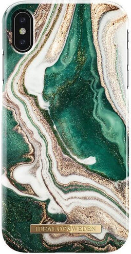 iDeal Of Sweden Backcase Hoesje Golden Jade Marble iPhone XS Max