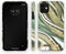 iDeal of Sweden Fashion Case voor iPhone 11/XR Cosmic Green Swirl