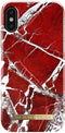 iDeal of Sweden Fashion Hoesje Apple iPhone X / XS Scarlet Red Marble