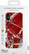 iDeal of Sweden Fashion Hoesje Apple iPhone X / XS Scarlet Red Marble
