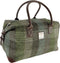 Weekendtas Esk Groen Patchwork - Harris Tweed - Glen Appin of Scotland