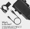 iMoshion Telefoonhouder Fiets met 5.000mAh Powerbank - GSM Houder - Fietshouder met Fietslamp - Fiets Accessoires - Draadloze Oplader - Zwart