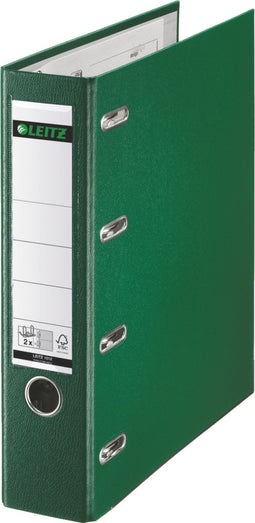 Bankordner leitz a4 80mm 2 mechanieken groen | 5 stuks