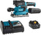 Makita DBO380RTJ - Accu Vlakschuurmachine 18V 5.0Ah - Stofafzuiging - Klembevestiging