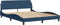 vidaXL - Bedframe - met - hoofdeinde - zonder - matras - 160x200 - cm - stof - blauw