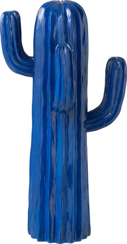 J-Line decoratie Cactus - polyresin - blauw - large