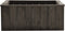 vidaXL - Plantenbak - verhoogd - 74x77x30 - cm - massief - grenenhout - grijs