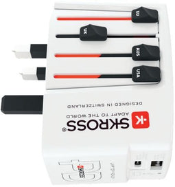 Skross 1.302332 - AC45PD World USB Charger - 2x USB-poorten - Wit