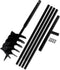 vidaXL - Grondboor - 100 - mm - met - 9 - m - verlengstuk - Staal